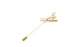 Scissor and Comb Lapel Pin,  Gold